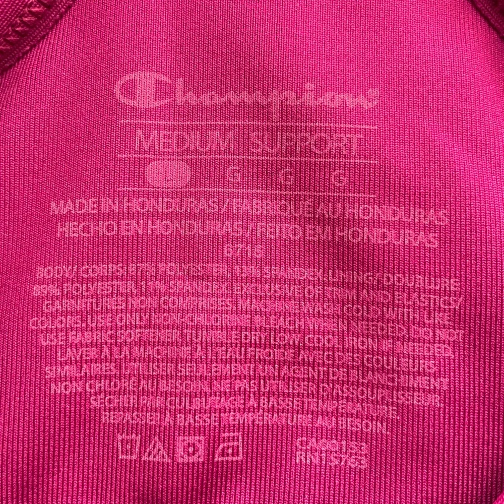 Champion Magenta Patterned Racerback Sports Bra - Picture 3 of 4